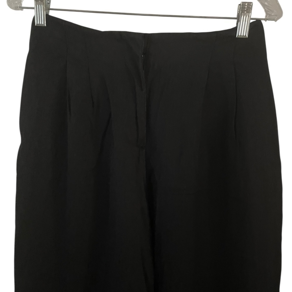 Zara Black Women Pants Wide Leg Size S - Picture 5 of 7